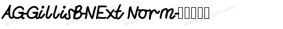 AG-GillisB-NExt Norm字体转换